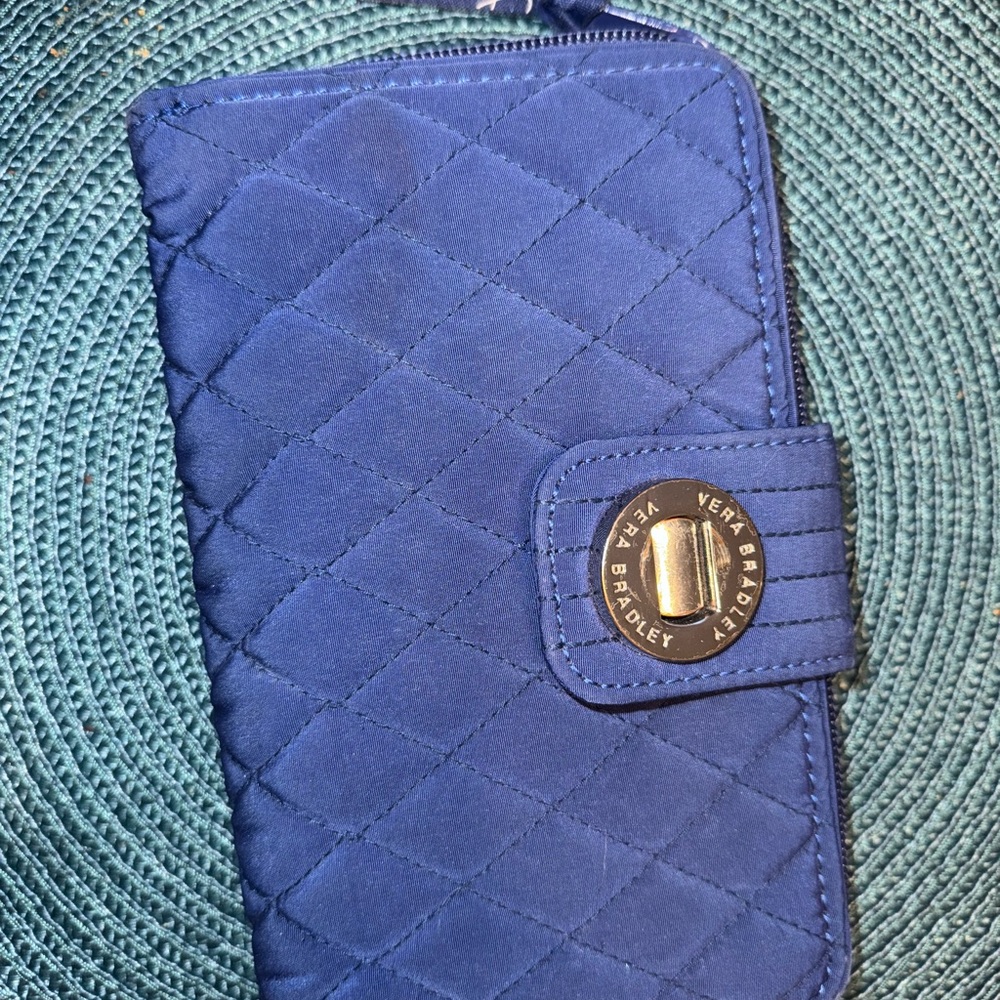 Vera Bradley Royal Blue Quilted Wallet